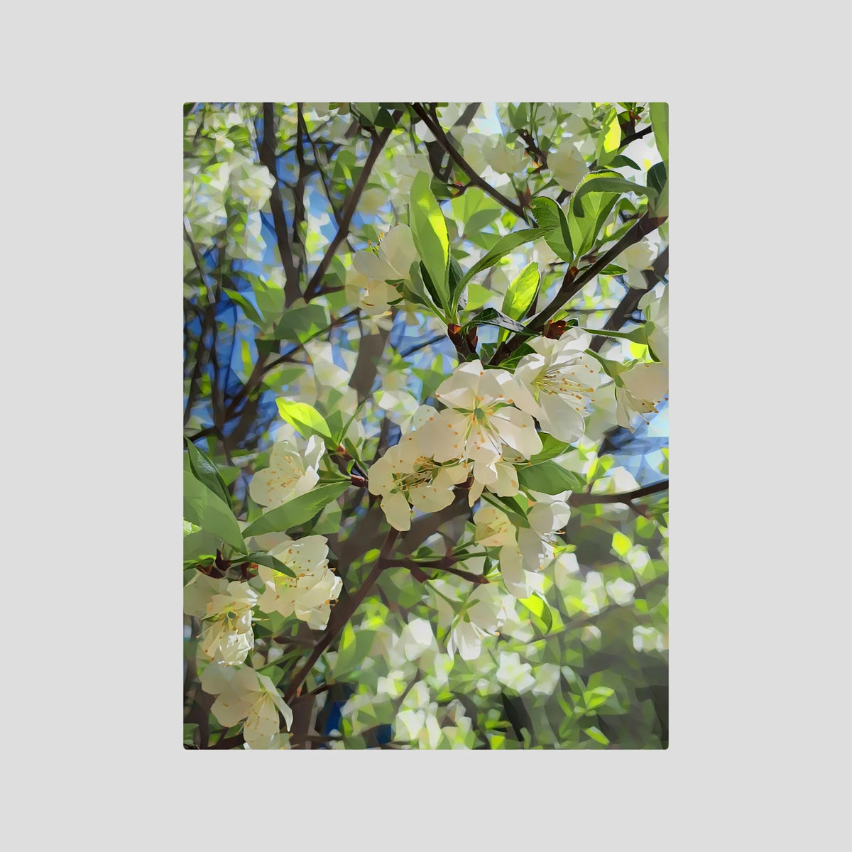 Apple Blossoms, Day Light | Poly Art