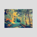 Forest Road, Autumn | Poly Art