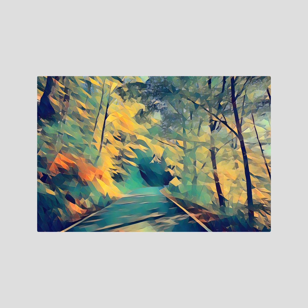 Forest Road, Autumn | Poly Art