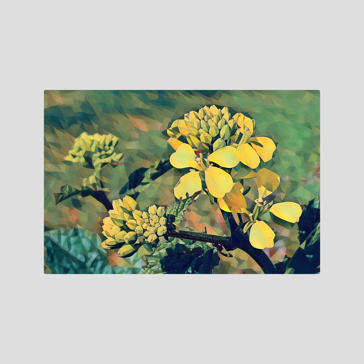 Yellow Glow | Poly Art