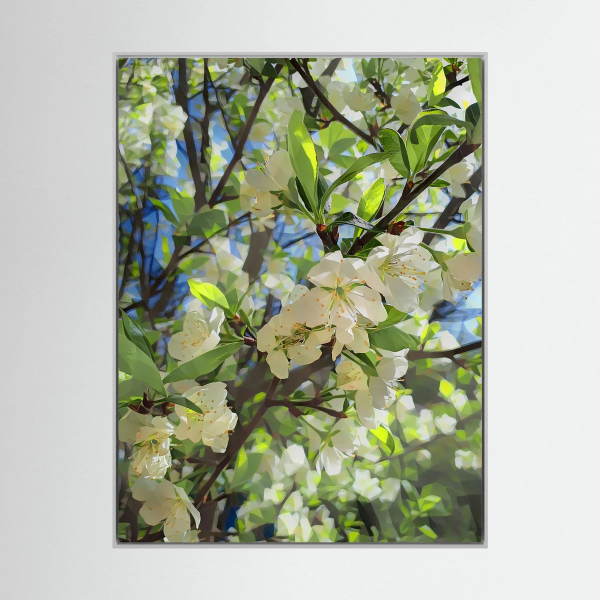 Apple Blossoms, Day Light | Poly Art
