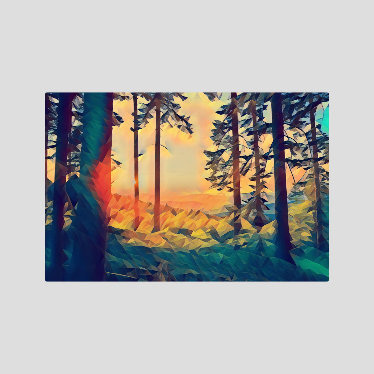 Sunset, Ember | Poly Art