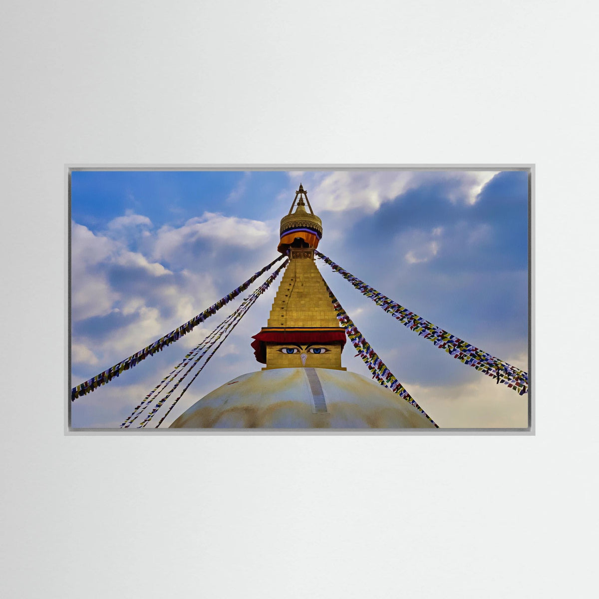 Nepal, Buddha Stupa, Ethereal Sky