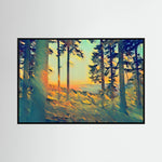 Sunset, Azure | Poly Art