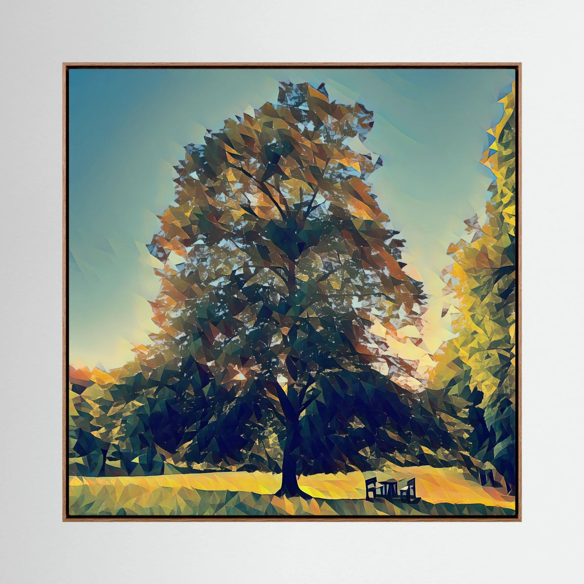 Rooted in Light, Sunset | Poly Art