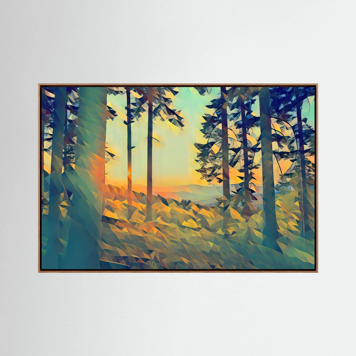 Sunset, Azure | Poly Art