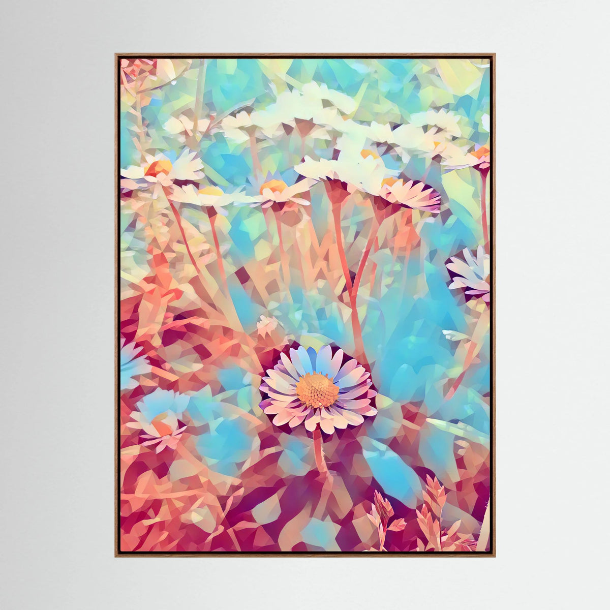 Daisy, Light Blue | Poly Art